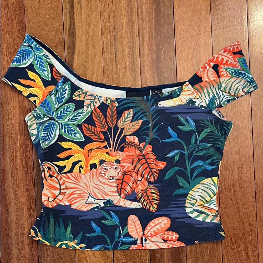 Anthropologie Multicolor Off-Shoulder Blouse